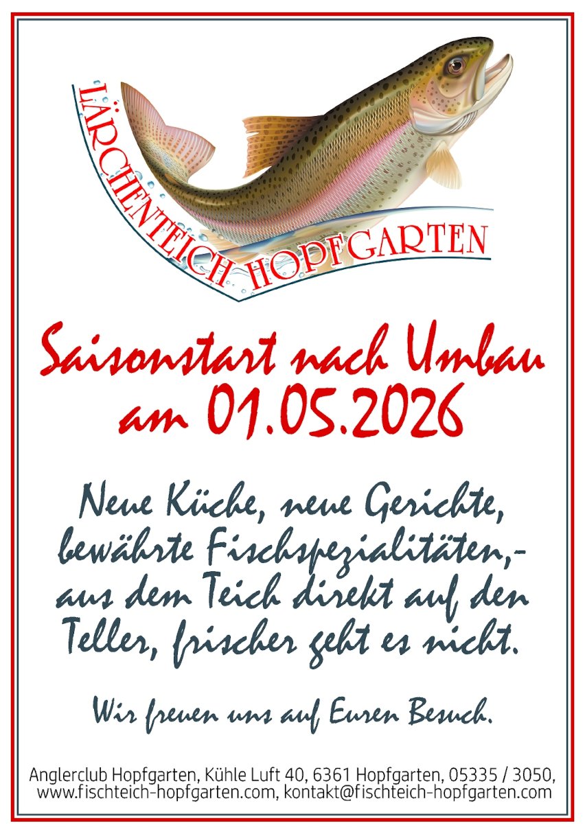 Saisonstart nach Umbau Saisonstart nach Umbau